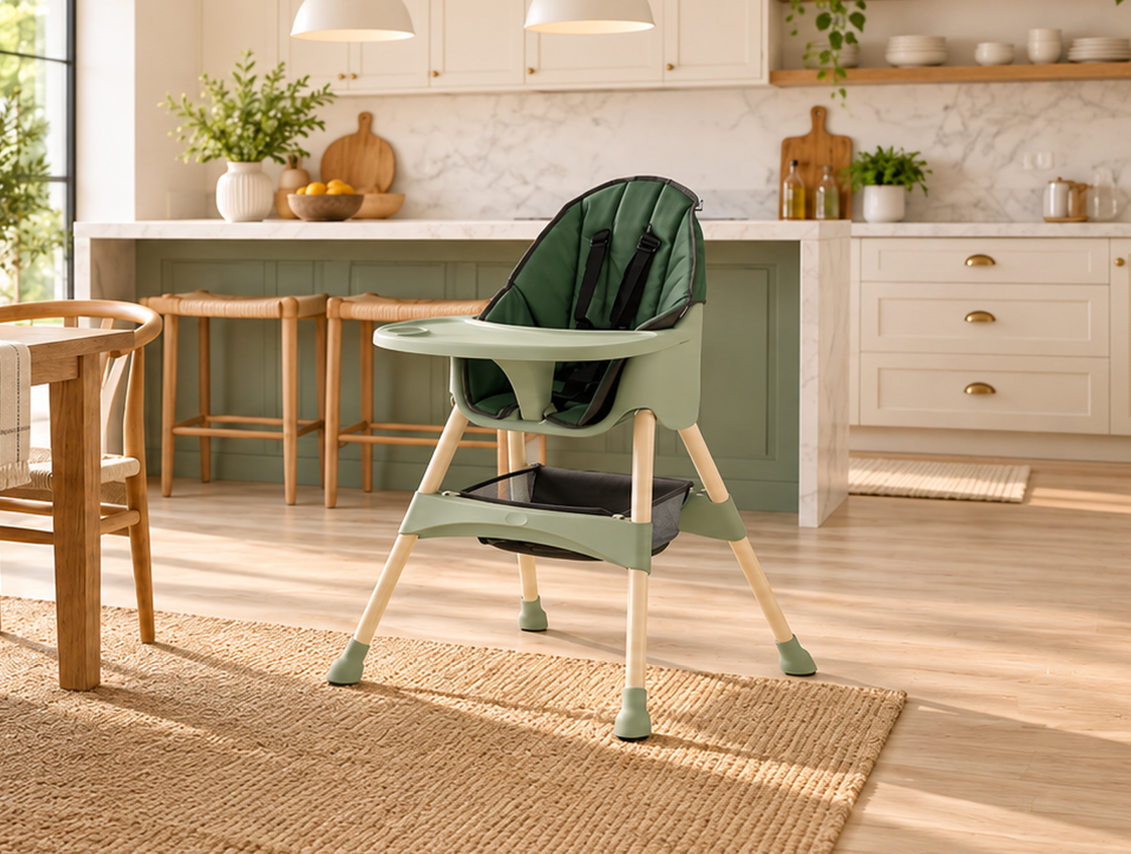 Duux Omega Sepetli Çıkarılabilir Tepsili Mama Sandalyesi 1299 TL 